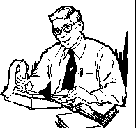 accountant at desk