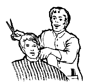 cutting hair