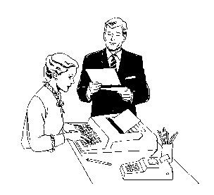 secretary and boss