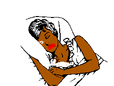 sleeping black woman